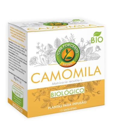Cem Porcento - Chamomile (Matricaria recutita L.) BIO - 8 x 10 teabags (total: 80 teabags)