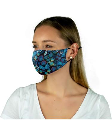 P.A.C. Lightweight 2 Pack Premium Masks | Washable Reusable Oeko-Tex 100 | Everyday Comfort in Tropata & Total Black - Buy Online on GoSupps.com
