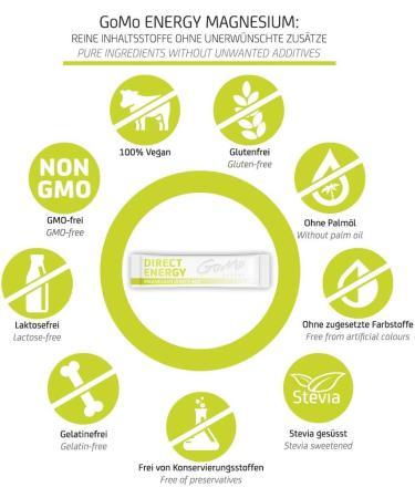  GoMo Magnesium + Vitamins - 3000mg of Magnesium Citrate 400mg of Elemental Magnesium + 8 Highly Dosed Vitamins. 1 serving per day directly and quickly. Tested in laboratory... - Buy Online on GoSupps.com