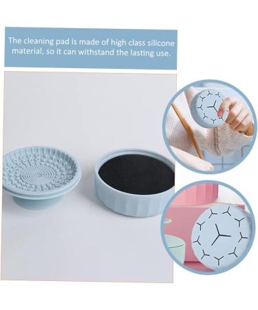 minkissy Makeup Makeup Brush Cleaning Box makeup brush cleaning pad brush cleaning pads silicone brush cleaning pad silicone hair brush makeup cleaning bowl Silica gel foldable Pads - Buy Online on GoSupps.com
