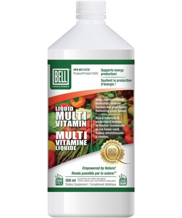 Bell Liquid Multivitamins for Women and Men- Easy Absorption Proprietary Blend with Important Vitamins and Herbal Extract- Liquid Vitamins Non GMO Soy Gluten Dairy Free 16 Fl.oz 16.Fl.oz