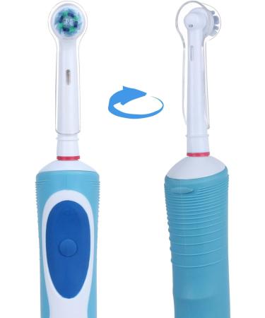 Hygienic Travel Cover for Oral B Electric Toothbrushes by Hsytek - 6 Transparent Covers for Germ-Free Brushing (Pack of 1) - Buy Online on GoSupps.com