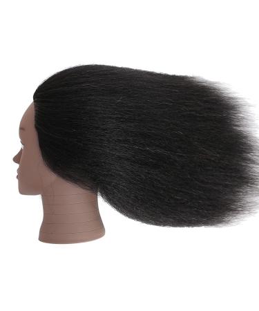 14 Inch D-D Mannequin Head with 100% Real Human Hair for Hairdresser Practice - Free Clamp Stand Included - Buy Online on GoSupps.com
