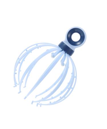 SESESFOUFU CAMM Head massage device promote circulation reducing Stress Massager for the Salon Head Head massage. Tool Stress massager Headgear massager Meridian puller PP 21x15x15cm blue