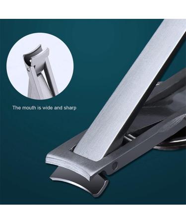 CHJHJKG Nail Clippers (Beauty) Stainless Steel Ultra-thin Foldable Hand Toe Nail Clippers Cutter with Keychain Cutter Trimmer Silver Nail Art Tool Key Ring - Buy Online on GoSupps.com