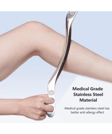 Premium Stainless Steel GUA SHA Tool | IastM Soft Tissue Mobilization | Massage Device for Legs Arms Neck & Shoulders - International Shipping Available - Buy Online on GoSupps.com