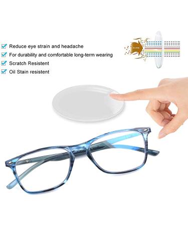 2 Pack Blue Light Blocking Progressive Multifocus Reading Glasses for Women and Men - Multicolor 2.25 - Buy Online on GoSupps.com