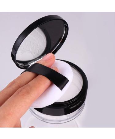 Lurrose 20g Empty Makeup Powder Box Round Cosmetic Powder Containers with Tassel & Mirror (2pcs) - International Shipping Available - Buy Online on GoSupps.com