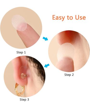Earring Lobe Support Patches - 200 Pack for Heavy Earrings - Prevent Tears and Reduce Strain - Buy Online on GoSupps.com