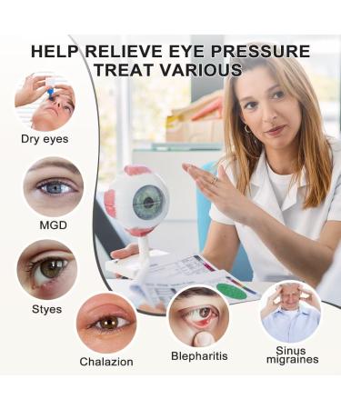 KOVNLO Heated Eye Mask - Washable USB Electric Warm Compress for Dry Eyes Blepharitis Styes & MGD - Gray - International Shipping Available - Buy Online on GoSupps.com