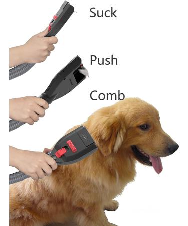 Defurry Pet Vacuum Grooming Brush and Shedding Comb Kit - Deshedding Tool for Dogs/Cats | Professional Pet Hair Remover Attachment - Buy Online on GoSupps.com