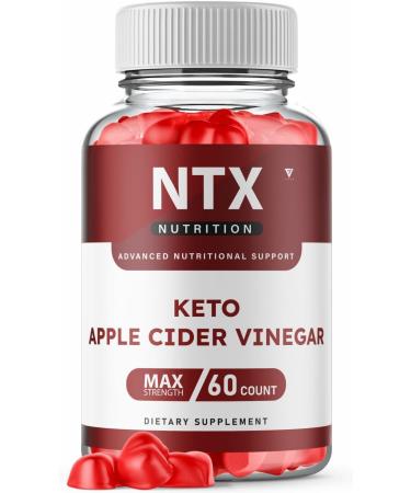 NTX Keto BHB Gummies for Weight Loss NTX Keto ACV Gummies Advanced Weightloss NXT BHB Salts Shark NT Tank Apple Cider Vinegar - NTX Nutrition Keto Plus ACV Supplement Oprah Winfrey (60 Gummies)