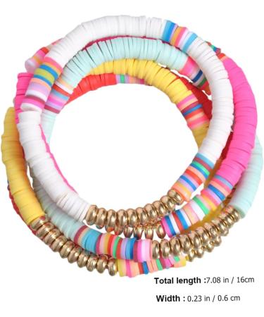 VALICLUD 5pcs Clay Bracelet Fashion Jewelry Decorative Hand Chain Delicate Pendant Womens Bracelet Colorful Embellishment Bracelet Colorful Wristbands Polymer Clay Bracelets Miss Dressing - Buy Online on GoSupps.com