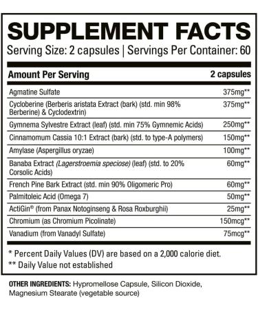 HD MUSCLE GlycoHD Glucose Disposal Agent Capsules | Glucose Metabolism Support Digestion Support Increase Nutrient Absorption Supports Blood Sugar Levels | 60 Servings 120 Capsules GlycoHD 120 count (Pack of 1) - Buy Online on GoSupps.com