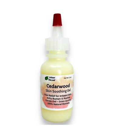 Urban ReLeaf Cedarwood Skin Soothing Gel! Fast Relief for Irritated Skin Itchy Bumps Rash. Gentle Dries Quickly 100% Natural Thuja Remedy