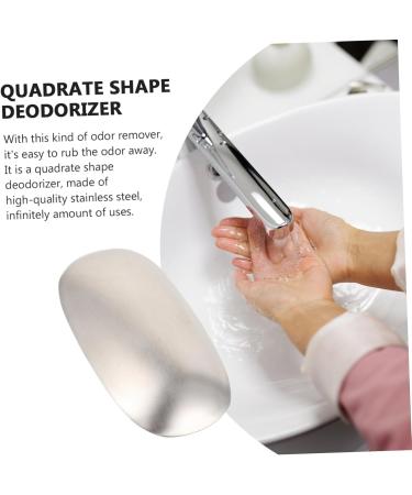 DOITOOL 1pc Soap Stainless Steel Soap Tool Stainless Steel Material Stainless Steel Odor Bar Soap Bar Odor Remover Kitchen Deodorizing Soap Square Absorbent - Buy Online on GoSupps.com