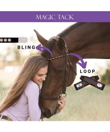 MagicTack Warmblood Browband - Bling Curved Rainbow Crystals for Horses | International Shipping Available - Buy Online on GoSupps.com