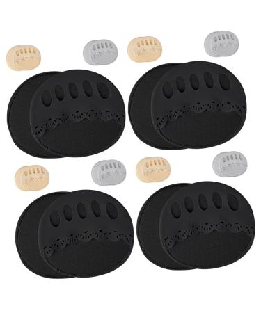 FRCOLOR 12 Pairs Toe Pads Missing Kitten Heels for Elegant Ladies Ladies Heels Soft Socks for Women Invisible Forefoot Socks Half Invisible Socks High Heels Toe Protection Cushion