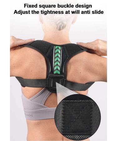 Posture Corrector for Men & Women | Adjustable Upper Back Brace for Neck Back & Shoulder Pain Relief - Buy Online on GoSupps.com