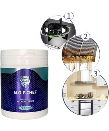 M.O.F-CHEF Protective Kitchen Cleaner - Heavy Duty Degreaser & Chef Cleaner Powder (500g) - Ideal for International Shipping - Buy Online on GoSupps.com