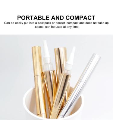  Didiseaon Didiseaon 6 Pcs Eyelash Lip Gloss Nail Polish Brush Applicators Gold Nail Gloss Lip Gloss Twist Pens Lip Gloss Tube 3ml Oil Twist Pen - Buy Online on GoSupps.com