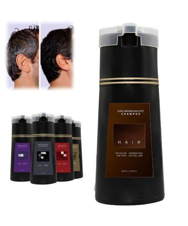 Plant formula does not damage the hair lazy no bleaching dye/hair agent hair dye shampoo instant hair dye shampoo (with hair dye comb) Instant Dye Shampoo for Men & Women (Black)