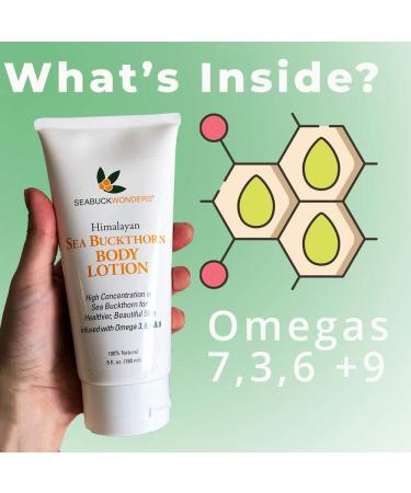 SeabuckWonders Organic Sea Buckthorn Body Lotion | Nourishing 6 FL OZ Moisturizer - Buy Online on GoSupps.com