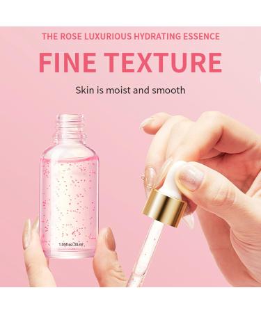 2 pieces Rose Facial Treatment Essence lightening & nourishing refining & repairing 2 pieces x 30 ml serum - Buy Online on GoSupps.com