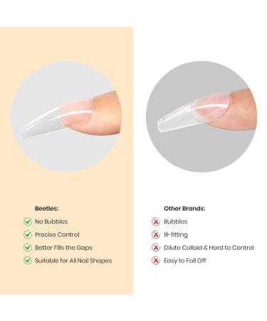 Beetles 15g Solid Nail Glue Gel for False Nail Tips | Strong Adhesive for Press-On Acrylic Nails | UV Light Cured Hard Gel for Nail Art - Buy Online on GoSupps.com