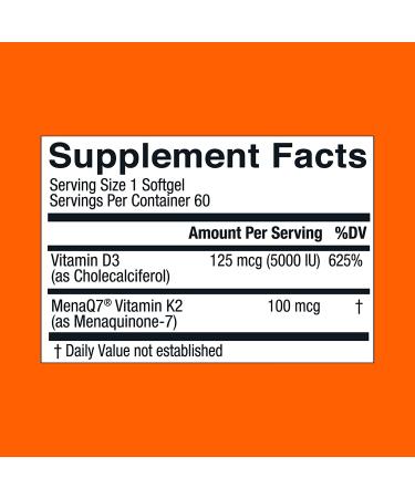 Live Conscious K2+D3 - 60 Softgels for Bone & Heart Health Support - Buy Online on GoSupps.com