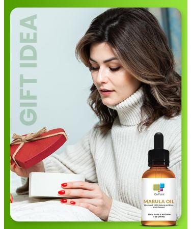 OnPoint Organic Marula Facial Oil - Cold-Pressed Vegan Anti-Aging Moisturizer | Gluten-Free Ultimate Skin Hydration (30 mL - Buy Online on GoSupps.com