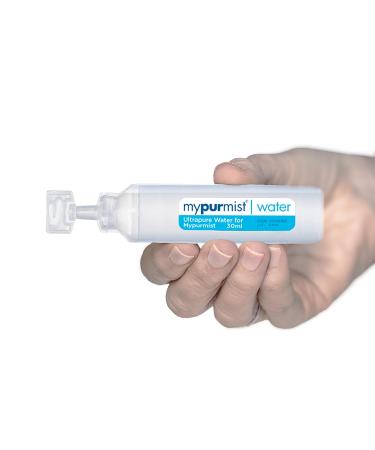 Mypurmist Water Refills for Steam Therapy Devices Double Distilled Sealed Pack 20 x 30 ml