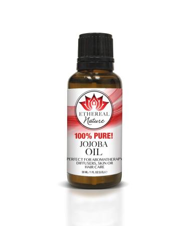 Ethereal Nature 100% Pure! Jojoba Oil Perfect For Skin or Nail Care Softens Rough Cuticles Nourishes Dry Lips - 30ML