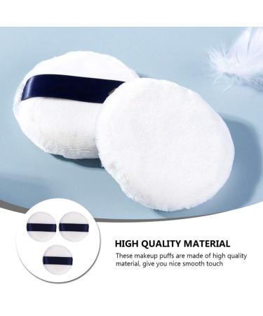 Beaupretty 3pcs Velvet Powder Puff Set - Fluffy Cosmetic Sponges for Loose Powder Makeup - Buy Online on GoSupps.com