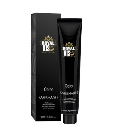 KIS Royal KIS SafeShades - Permanent Hair Cream - 100 ml - 5C - High opacity long-lasting color and naturally shiny hair - Free from PPD MEA and Resorcinol