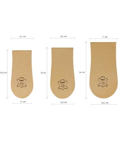 Heel Lift Elevator Heel Pad Orthotic Wedge 1.0 inch Height - Size L Leather Cover Kaps Topmed Plus NHS Supply - 1 Piece - Buy Online on GoSupps.com