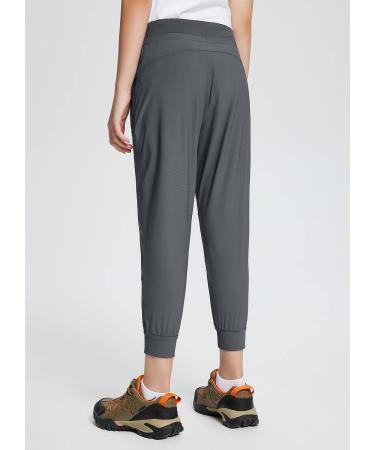 BALEAF Kids Hiking Pants | Quick Dry Girls Track Jogger with Zipper Pockets | Reinforced Knees | Camping Essential - Dark Green Medium - Buy Online on GoSupps.com