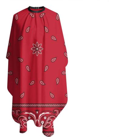 ONE TO PROMISE Paisley Bandanas Barber Cape | Waterproof Haircut Apron for Adults | 55x66 Salon Cape for Hair Stylists - Buy Online on GoSupps.com