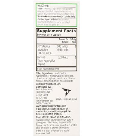 Digestive Advantage Lactose Defense Formula - 32 Capsules, 32 Servings (Pack of 1) - Buy Online on GoSupps.com