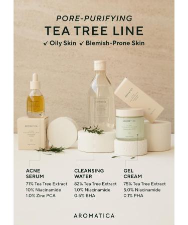 AROMATICA Tea Tree Balancing Foaming Cleanser 6.35oz | Vegan | EWG Verified - Buy Online on GoSupps.com