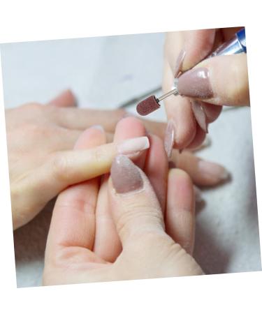 Anneome 1 Set Nail Sand Ring Cap Nail Cuticle Drill Bit Nail File Bits Portable Drill Kit U as Acrilicas Nail Salon Accessory Nail Drill Bits Pro Tools Foot Head Box 8x6cm Rosy - Buy Online on GoSupps.com