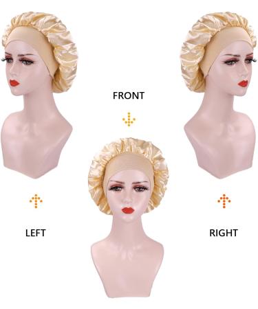 AliLeader Silk Hair Wrap for Sleeping - 2Pcs Colorful Satin Bonnet Set for Curly & Black Hair - Buy Online on GoSupps.com