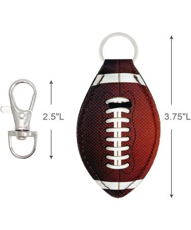 Allydrew Chapstick Keychain - 10 Pack with Metal Clasps | Football Design - Perfect for On-the-Go Moisturization | International Shipping Available - Buy Online on GoSupps.com