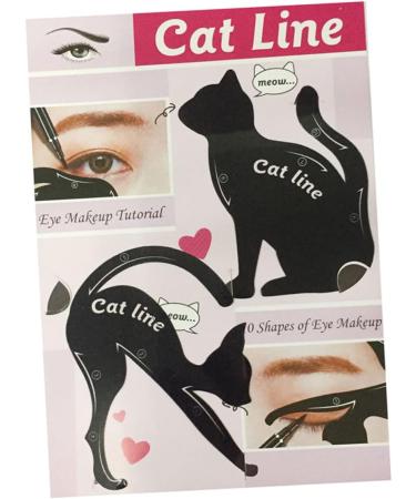 Mikinona Stencils 2pcs Eyeshadow Stencil Eye Stencil Eyeliner Model Card Cat Eye Stencil - Buy Online on GoSupps.com