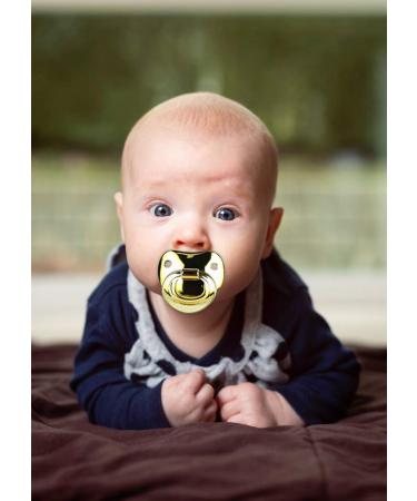 Shop Billy Bob Silicon Schnuller - Gold | Stylish & Safe Pacifier for Babies | International Shipping Available - Buy Online on GoSupps.com