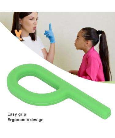 P-Shaped Sensory Cubes - Ergonomic Oral Chewing Tool for Language Correction & Rehabilitation (Green) | International Shipping Available - Buy Online on GoSupps.com