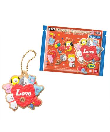 Starry Mart Bandai BT21 Cookie Charmcot Key Chain 1pc With Chewing Gum (Random Character) - Buy Online on GoSupps.com