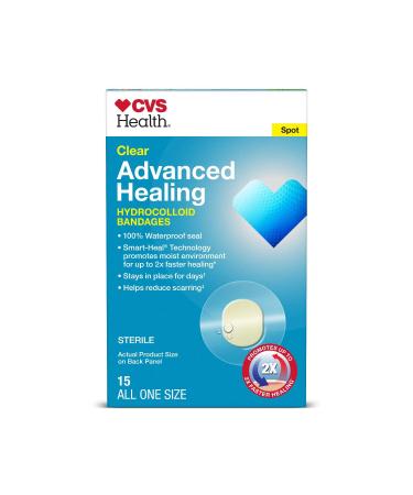 CVS Health Clear Advanced Healing Hydrocolloid Spot Bandages  15 CT