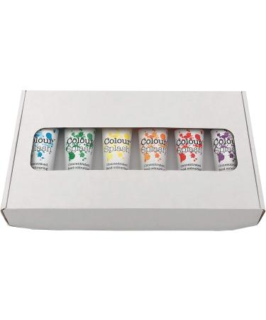 Colour Splash Food Colouring Gel Rainbow Colours 6 Set supplied in shrink wrapped retail gift box with window Easy to Use Squeezy Tubes Transform Plain Cakes Into Bright Eye-Catching Creations - Buy Online on GoSupps.com