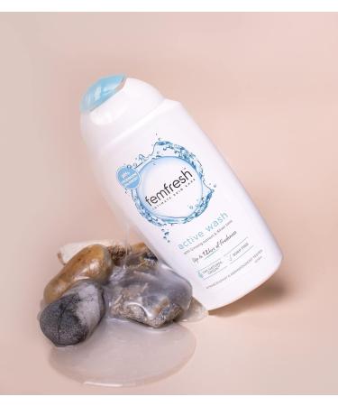 Femfresh Ultimate Care Active Vaginal Wash 250ml - pH Balanced, Fragrance Free Shower Gel with 12-hour Sweat Protection - Buy Online on GoSupps.com